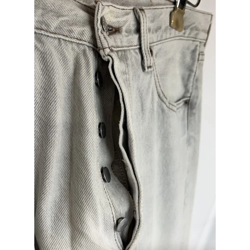 Rare Vintage Levi's 501 Jeans 32x34 Upside Down Tab Button Fly Made In USA Texas